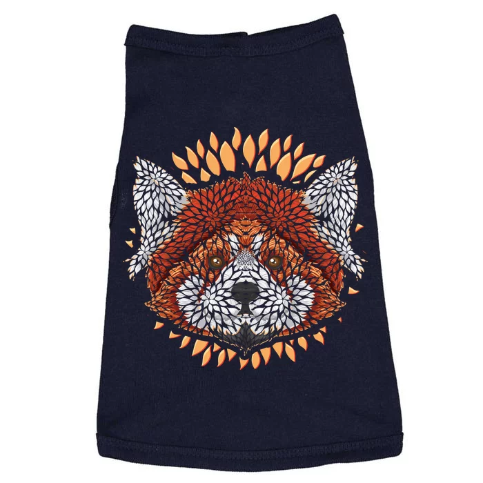 Cute Red Panda Leaf Petal Face Doggie Tank