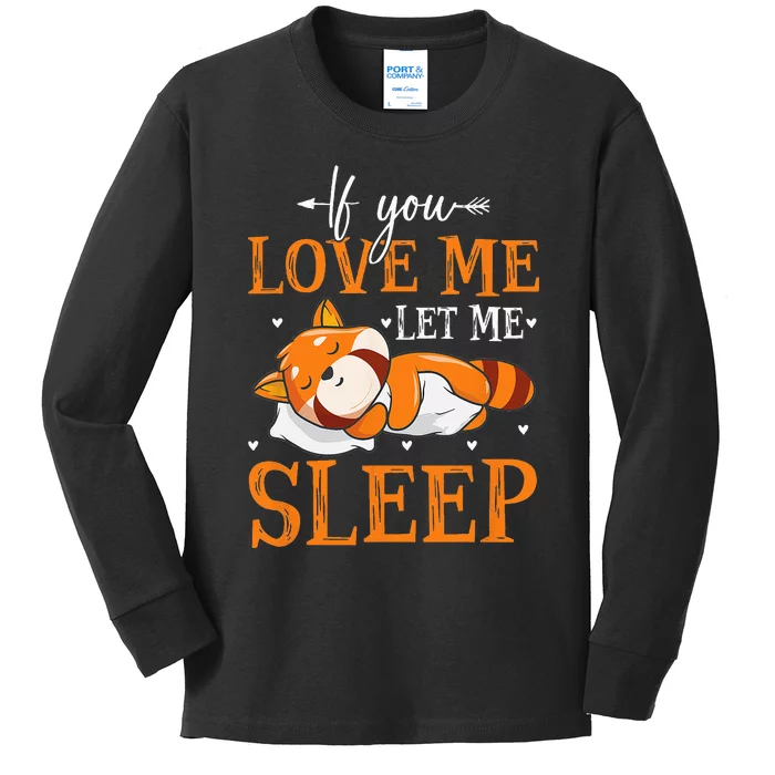 Cute Red Panda Red Panda Kids Long Sleeve Shirt