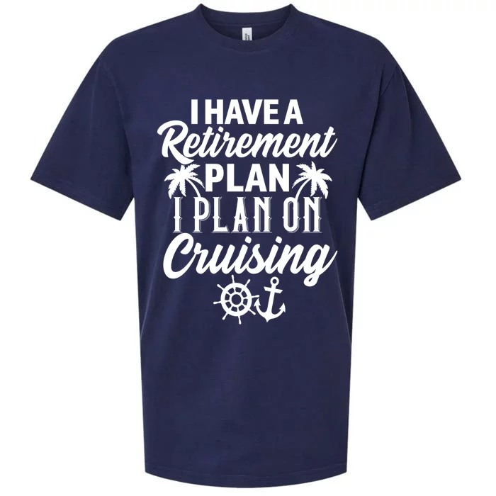 Cruising Retiret Plan Cruise Ship Vacation Funny Retired Funny Gift Sueded Cloud Jersey T-Shirt