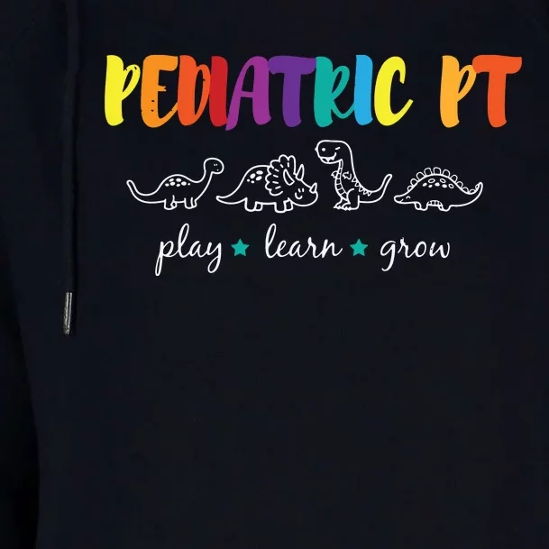 Cute Rainbow Pediatric PT Shirts Kids Physical Therapist Womens Funnel Neck Pullover Hood