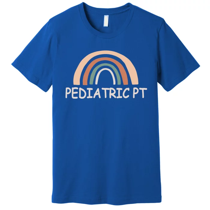 Cute Rainbow Pediatric Physical Therapy Gift Pt Therapist Gift Premium T-Shirt