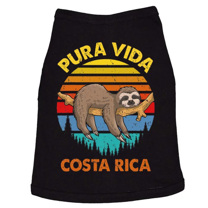 Costa Rica Pura Vida Sloth Doggie Tank