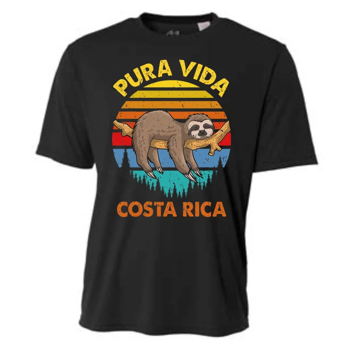 Costa Rica Pura Vida Sloth Cooling Performance Crew T-Shirt