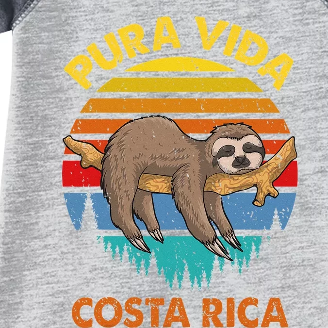 Costa Rica Pura Vida Sloth Infant Baby Jersey Bodysuit