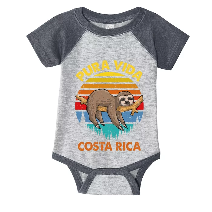 Costa Rica Pura Vida Sloth Infant Baby Jersey Bodysuit