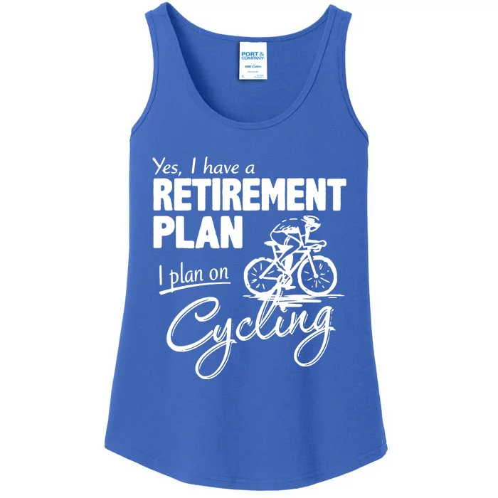 Cycling Retirement Plan Cyclist Bicycle Ladies Essential Tank