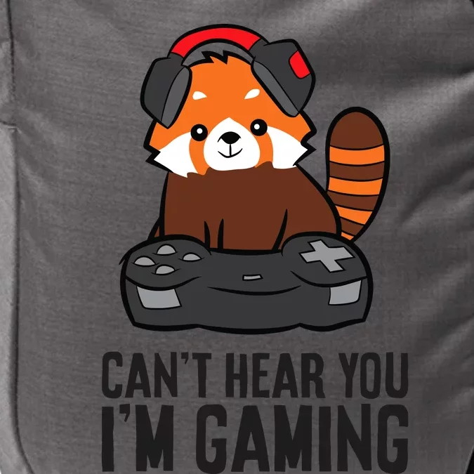 Cute Red Panda Gaming CanT Hear You IM Gaming Impact Tech Backpack