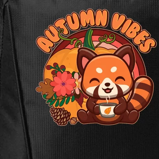 Cute Red Panda Autumn Vibes City Backpack