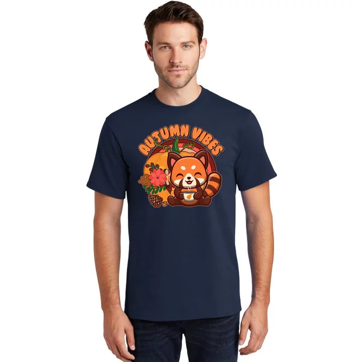 Cute Red Panda Autumn Vibes Tall T-Shirt