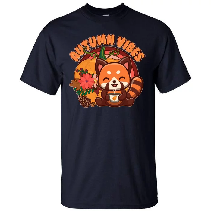 Cute Red Panda Autumn Vibes Tall T-Shirt