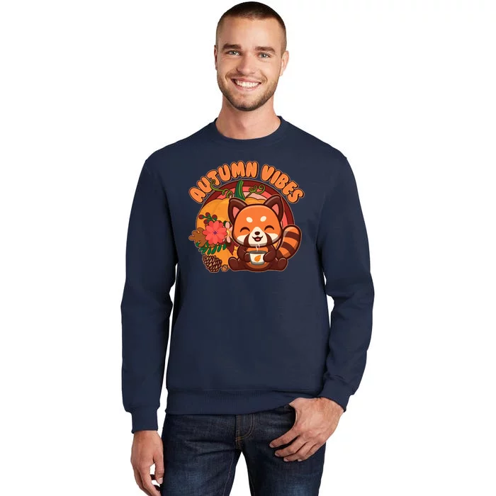 Cute Red Panda Autumn Vibes Tall Sweatshirt