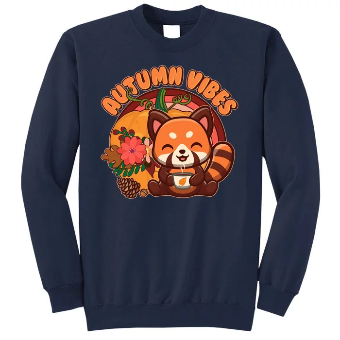 Cute Red Panda Autumn Vibes Tall Sweatshirt