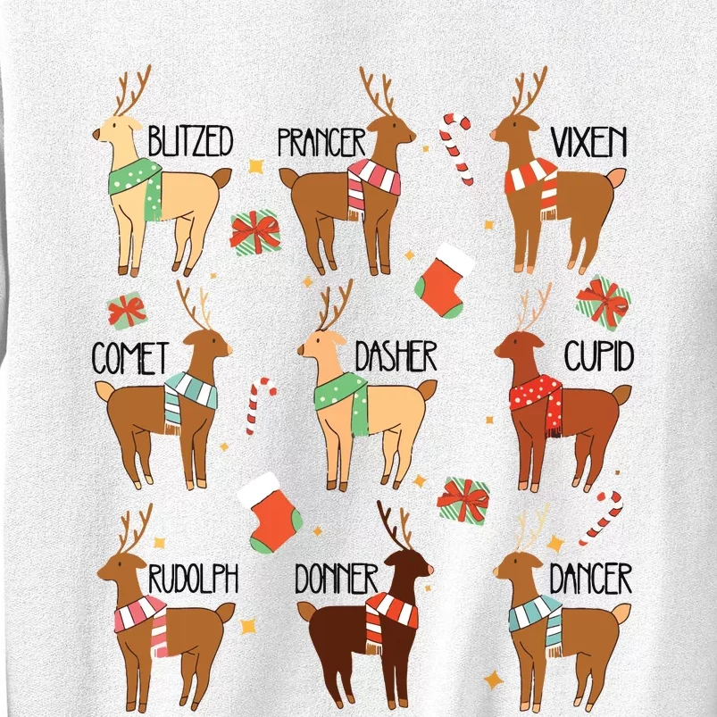 Christmas Reindeer Rudolph Funny Holiday Sweatshirt