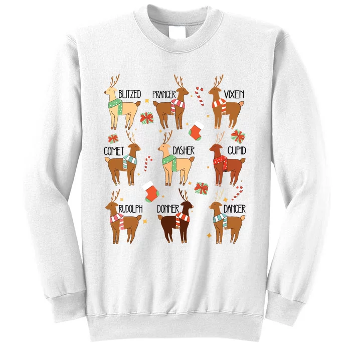 Christmas Reindeer Rudolph Funny Holiday Sweatshirt