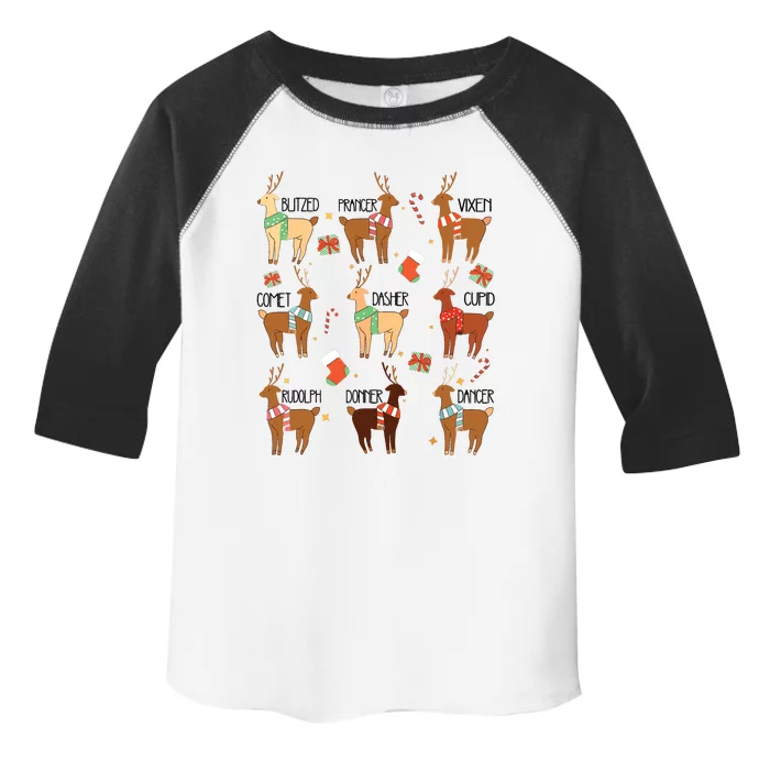 Christmas Reindeer Rudolph Funny Holiday Toddler Fine Jersey T-Shirt