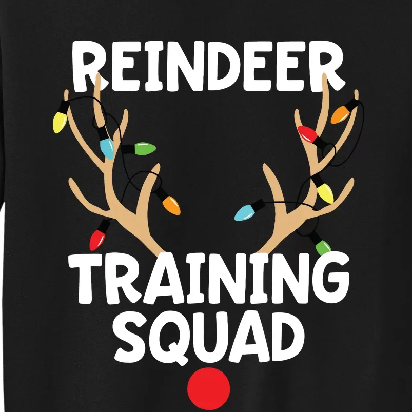 Christmas Running Reindeer Training Squad Team Sport Tall Sweatshirt