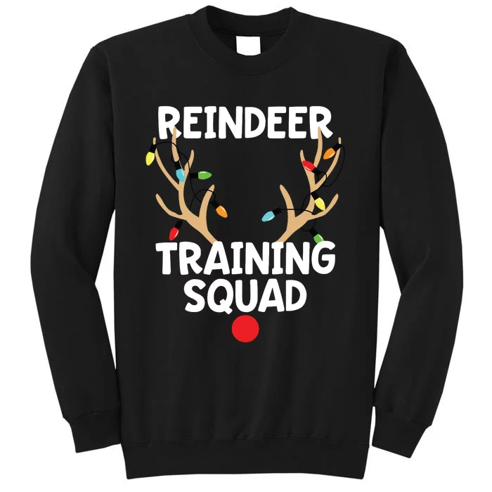 Christmas Running Reindeer Training Squad Team Sport Tall Sweatshirt