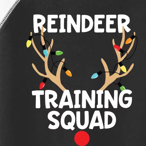 Christmas Running Reindeer Training Squad Team Sport Toddler Fine Jersey T-Shirt