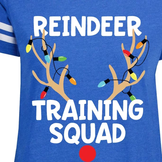 Christmas Running Reindeer Training Squad Team Sport Enza Ladies Jersey Football T-Shirt