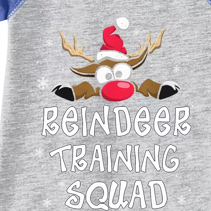 Christmas Running Reindeer Runner Training Squad Team Gifts Infant Baby Jersey Bodysuit