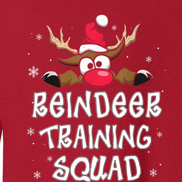 Christmas Running Reindeer Runner Training Squad Team Gifts Toddler Sweatshirt