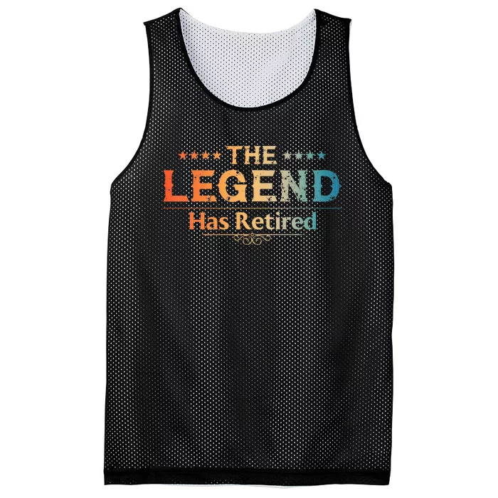 Cute Retired Retiring Retiree Retirement Mesh Reversible Basketball Jersey Tank