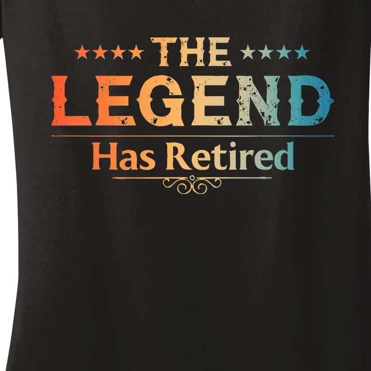 Cute Retired Retiring Retiree Retirement Women's V-Neck T-Shirt