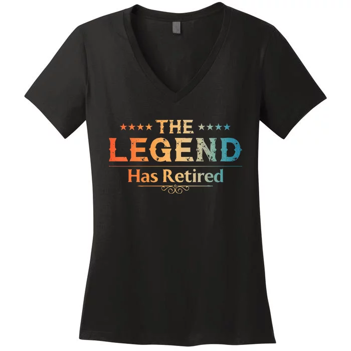 Cute Retired Retiring Retiree Retirement Women's V-Neck T-Shirt