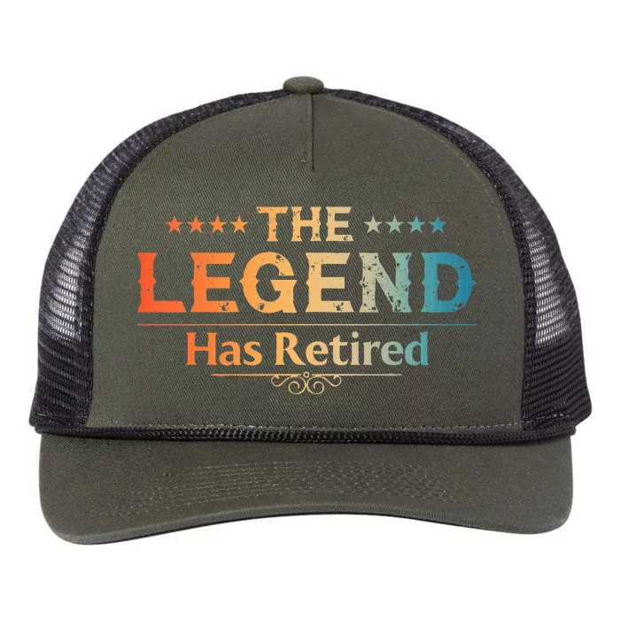 Cute Retired Retiring Retiree Retirement Retro Rope Trucker Hat Cap