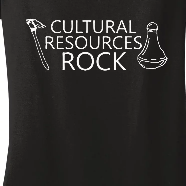 Cultural Resources Rock Women's V-Neck T-Shirt