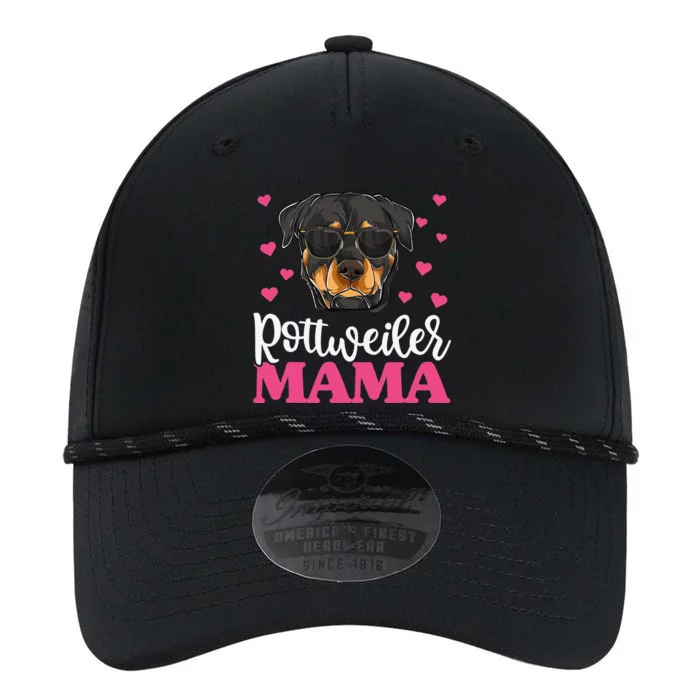 Cute Rottie Rottweiler Mama Mothers Day Dog Mom Performance The Dyno Cap