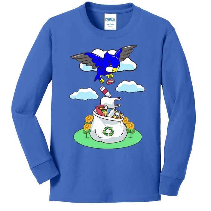 Cute Recycling Reduce Reuse Recycle Pollution Earth Day Great Gift Kids Long Sleeve Shirt