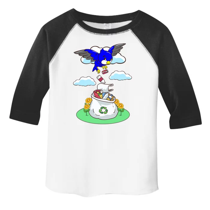 Cute Recycling Reduce Reuse Recycle Pollution Earth Day Great Gift Toddler Fine Jersey T-Shirt