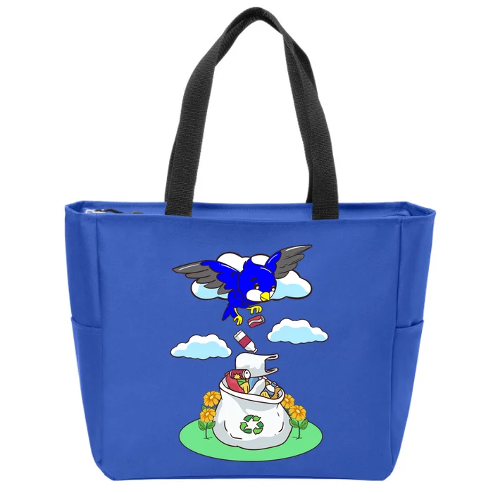 Cute Recycling Reduce Reuse Recycle Pollution Earth Day Cute Gift Zip Tote Bag