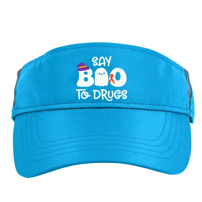 Cute Red Ribbon Week Say BOO To Drugs Say Yes To Halloween Adult Drive Performance Visor