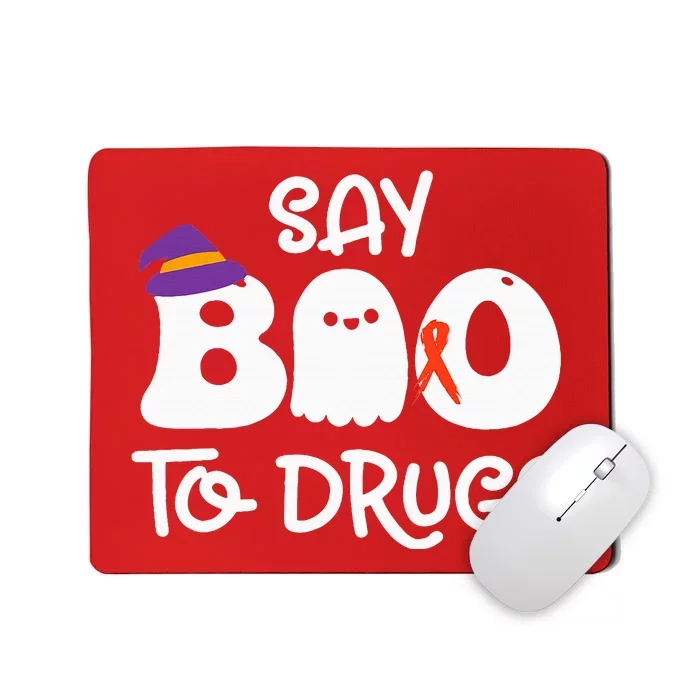 Cute Red Ribbon Week Say BOO To Drugs Say Yes To Halloween Mousepad