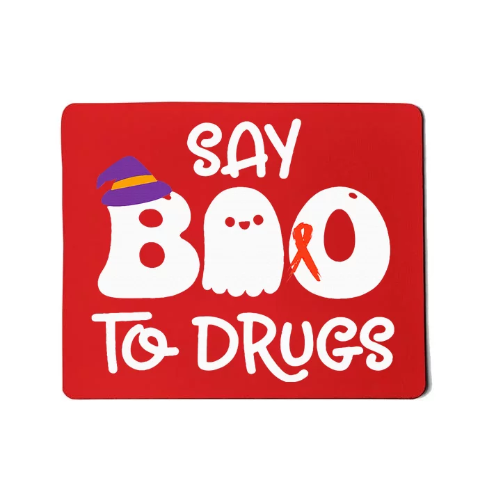 Cute Red Ribbon Week Say BOO To Drugs Say Yes To Halloween Mousepad