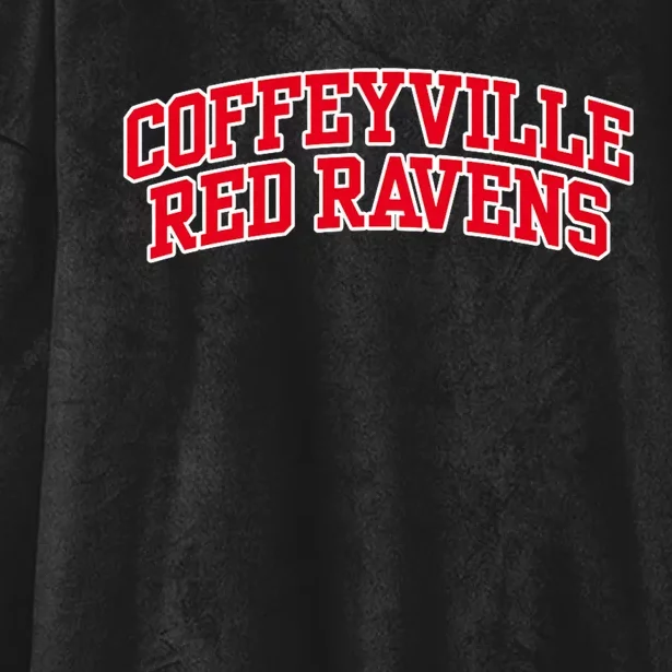 Coffeyville Red R.Avens Community College Hooded Wearable Blanket