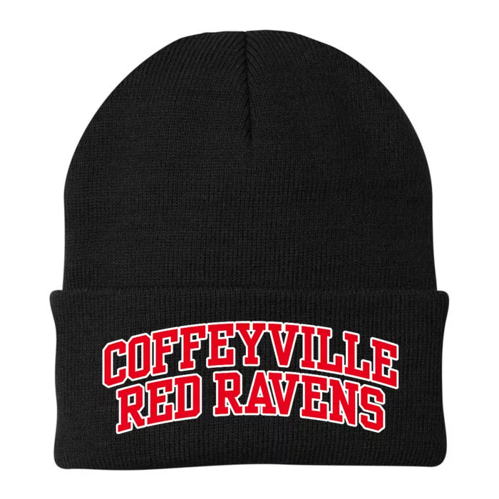 Coffeyville Red R.Avens Community College Knit Cap Winter Beanie