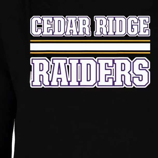 Cedar Ridge Raiders Horizontal Stripes Womens Funnel Neck Pullover Hood