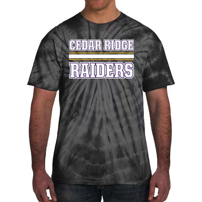 Cedar Ridge Raiders Horizontal Stripes Tie-Dye T-Shirt