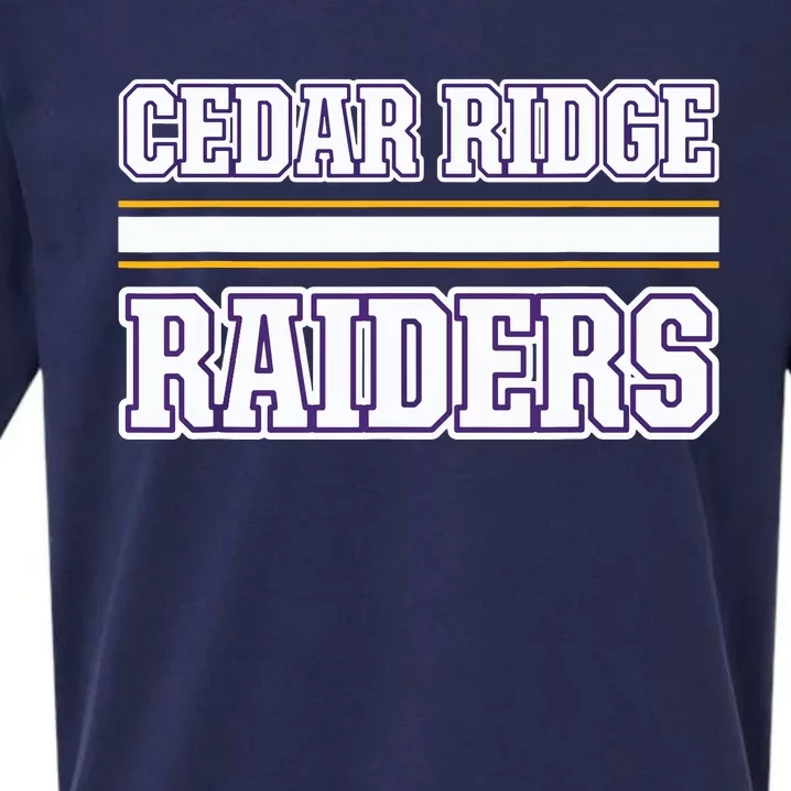 Cedar Ridge Raiders Horizontal Stripes Sueded Cloud Jersey T-Shirt