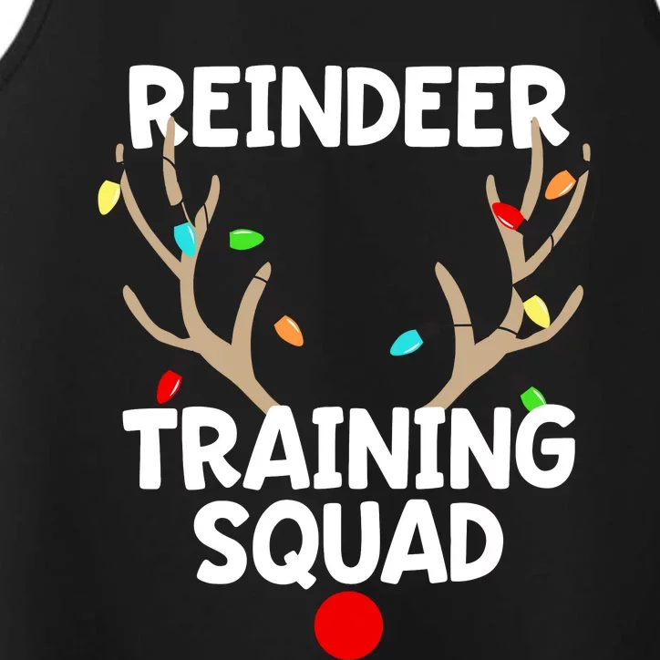 Christmas Running Reindeer Training Squad Matching 5k Performance Tank