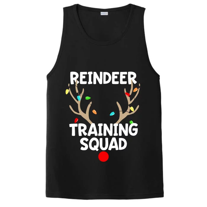 Christmas Running Reindeer Training Squad Matching 5k Performance Tank