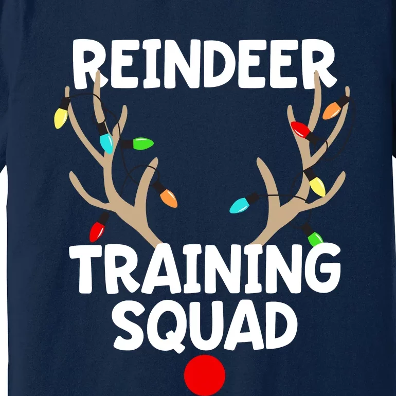 Christmas Running Reindeer Training Squad Matching 5k Premium T-Shirt