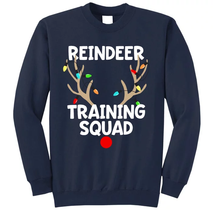 Christmas Running Reindeer Training Squad Matching 5k Tall Sweatshirt