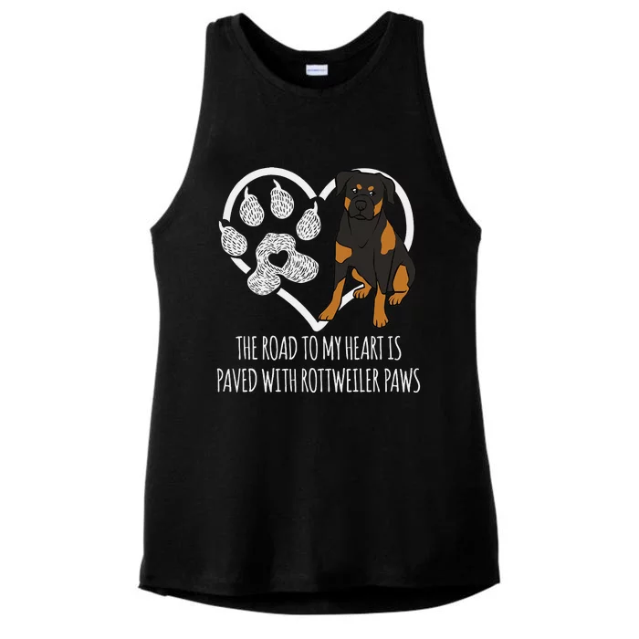 Cute Rottie Rottweiler Saying Ladies Tri-Blend Wicking Tank