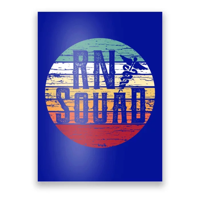 Cute Retro Rn Squad Gift For Registered Nurse Gift Poster