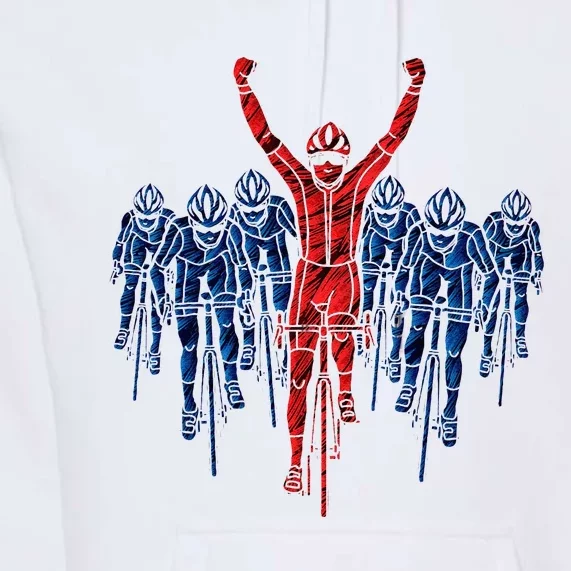 Cycling Racing Road Bike Cycling Bike Biking Premium Hoodie