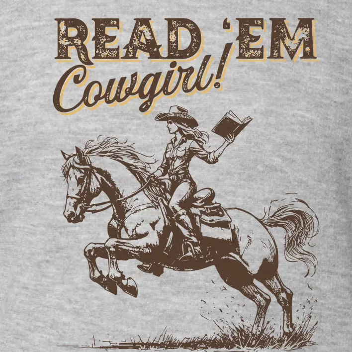 Cowboy Romance Reader Club Western Book Lover Country Bookish Toddler Sweatshirt